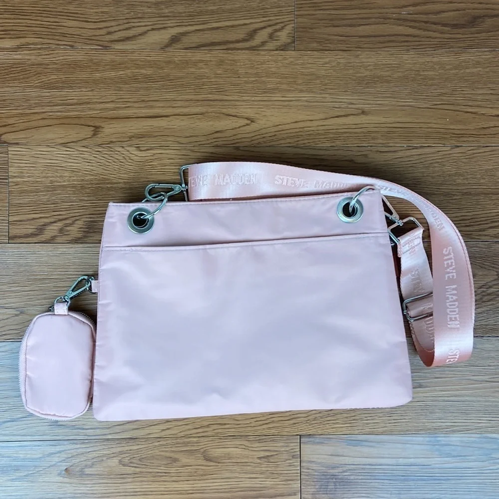 Steve Madden Java Quilted Cross Body Bag in Blush Crossbody